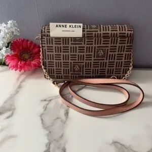 Anne Klein Brown Crossbody Bag